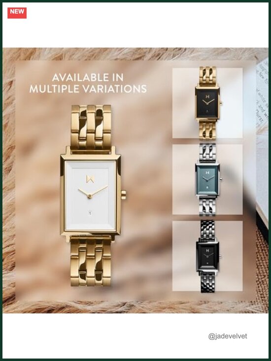 Square Minimalist Watch - Stainless Steel - Quartz - 50m Water Resistance - main image 2